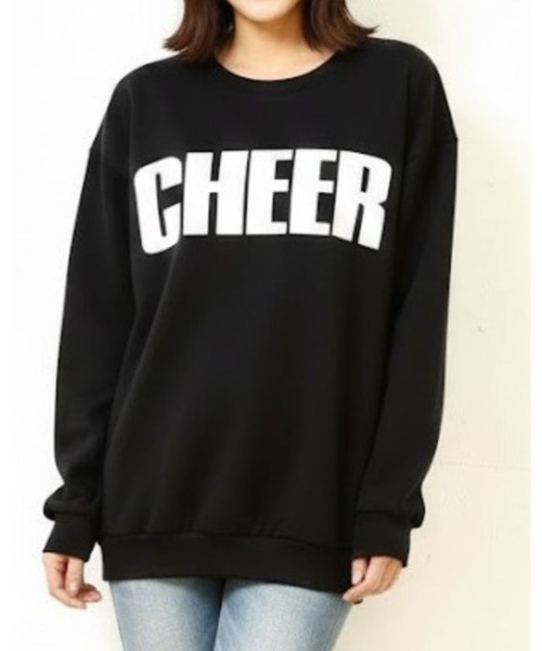 CHEER(チアー)の「ネオンカラースウェットBIGトレーナー(スウェット・レディース・グレー/ブラック×ピンク/ピンク/ブラック×ホワイト/ホワイト/ライトグリーン/ブラック×グリーン・S/M/L)」の20枚目の写真
