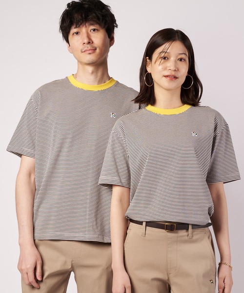 Arnold Palmer(アーノルドパーマー)の「シェア ボーダー リンガー Tシャツ(Tシャツ/カットソー・レディース・ブルー/チャコールグレー/ブラック・M/LL/XS/S/L)」の2枚目の写真