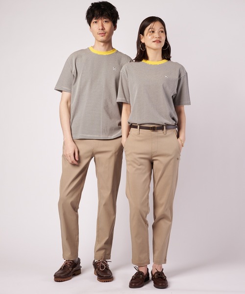 Arnold Palmer(アーノルドパーマー)の「シェア ボーダー リンガー Tシャツ(Tシャツ/カットソー・レディース・ブルー/チャコールグレー/ブラック・M/LL/XS/S/L)」の4枚目の写真