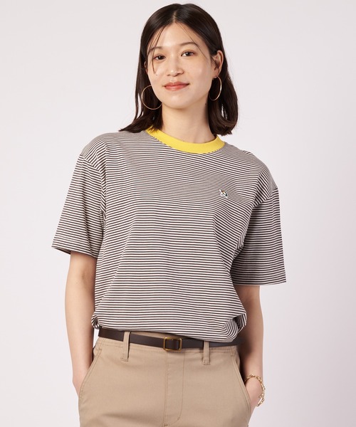 Arnold Palmer(アーノルドパーマー)の「シェア ボーダー リンガー Tシャツ(Tシャツ/カットソー・レディース・ブルー/チャコールグレー/ブラック・M/LL/XS/S/L)」の8枚目の写真