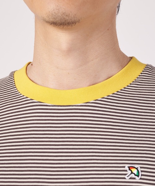 Arnold Palmer(アーノルドパーマー)の「シェア ボーダー リンガー Tシャツ(Tシャツ/カットソー・レディース・ブルー/チャコールグレー/ブラック・M/LL/XS/S/L)」の18枚目の写真