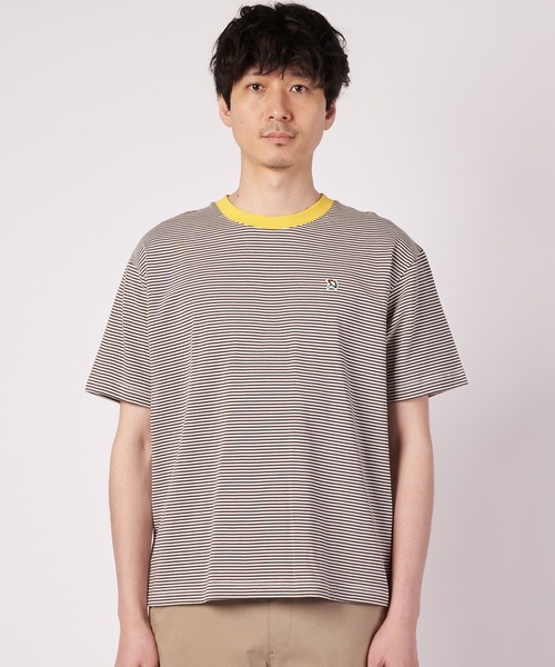 Arnold Palmer(アーノルドパーマー)の「シェア ボーダー リンガー Tシャツ(Tシャツ/カットソー・レディース・ブルー/チャコールグレー/ブラック・M/LL/XS/S/L)」の15枚目の写真