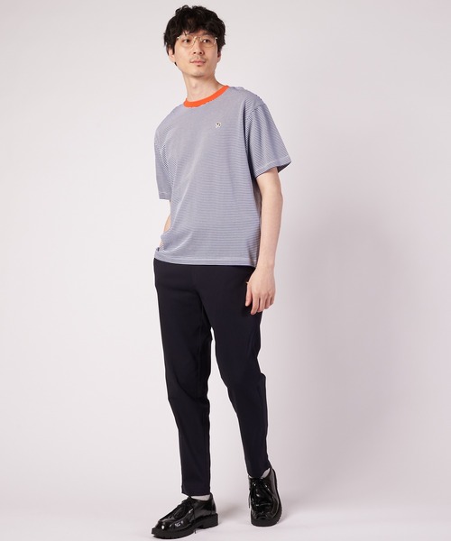 Arnold Palmer(アーノルドパーマー)の「シェア ボーダー リンガー Tシャツ(Tシャツ/カットソー・レディース・ブルー/チャコールグレー/ブラック・M/LL/XS/S/L)」の14枚目の写真