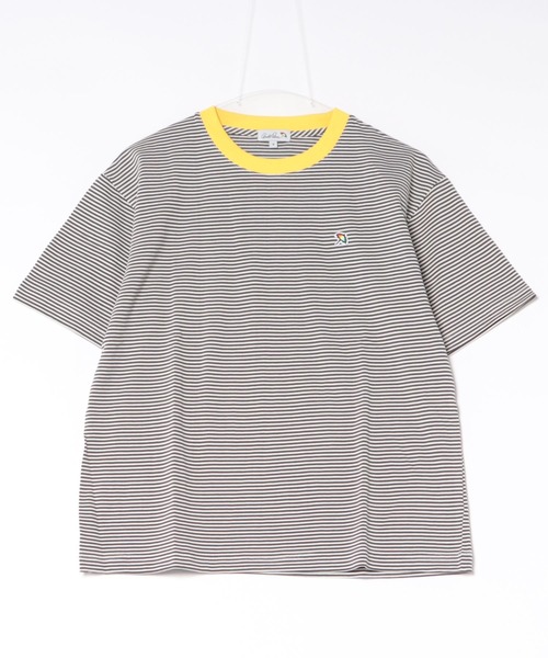 Arnold Palmer(アーノルドパーマー)の「シェア ボーダー リンガー Tシャツ(Tシャツ/カットソー・レディース・ブルー/チャコールグレー/ブラック・M/LL/XS/S/L)」の21枚目の写真