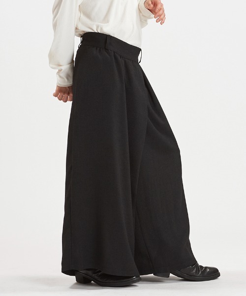 NO ID.(ノーアイディ)の「mp14811-ワイドラップトラウザーズ パンツ(458006-439P)(その他パンツ・メンズ・ミックスグレー/ブラック・2/1)」の16枚目の写真