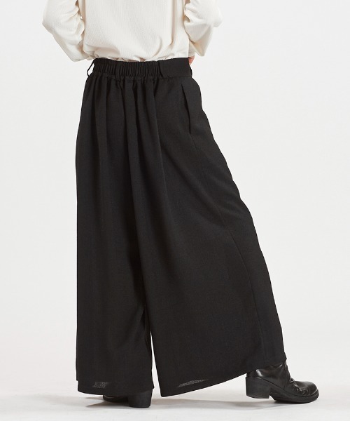 NO ID.(ノーアイディ)の「mp14811-ワイドラップトラウザーズ パンツ(458006-439P)(その他パンツ・メンズ・ミックスグレー/ブラック・2/1)」の17枚目の写真