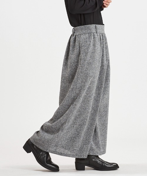 NO ID.(ノーアイディ)の「mp14811-ワイドラップトラウザーズ パンツ(458006-439P)(その他パンツ・メンズ・ミックスグレー/ブラック・2/1)」の19枚目の写真