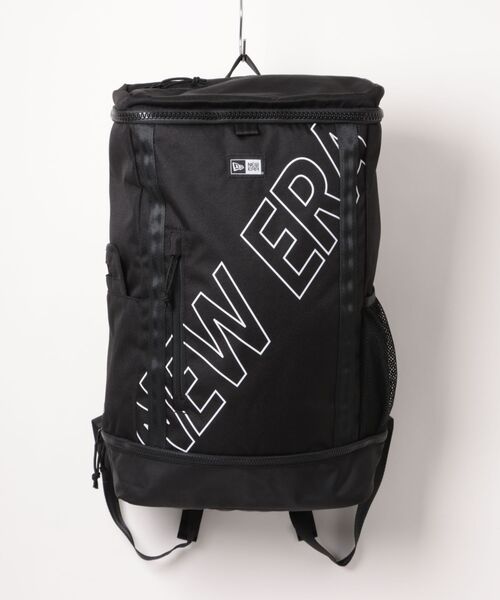 【NEW ERA/ニューエラ】ボックスパック 32L プリントロゴ アウトライン ブラック