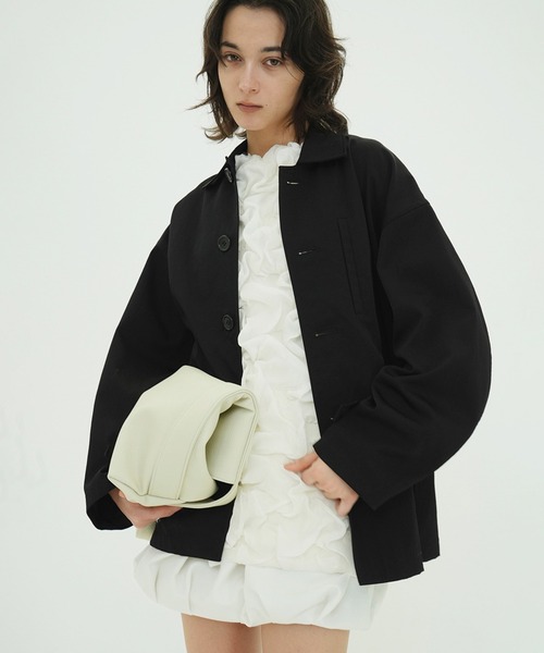 ナイロンジャケット WOOL NYLON SINGLE JAKET WOOL NYLON SINGLE JACKET（ナイロンジャケット）｜CLANE（クラネ）の