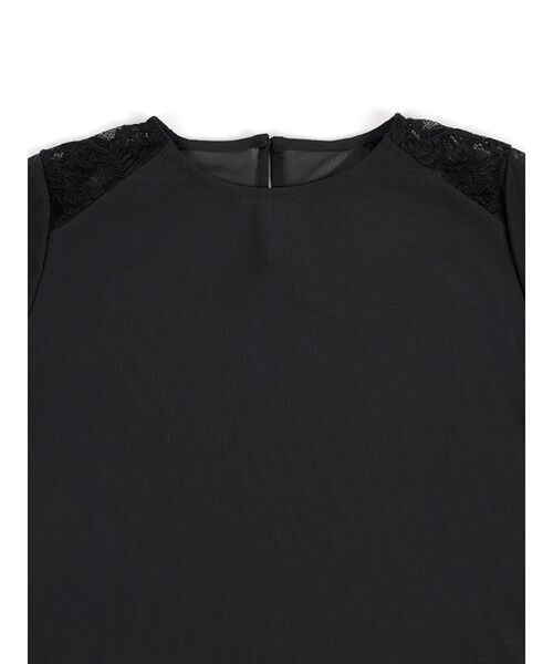 :ETHROF(イーサオブ)の「LACE×SHEER STRETCH TOPS(Tシャツ/カットソー・レディース・ブラック/ホワイト・MEDIUM)」の18枚目の写真