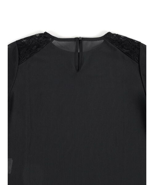 :ETHROF(イーサオブ)の「LACE×SHEER STRETCH TOPS(Tシャツ/カットソー・レディース・ブラック/ホワイト・MEDIUM)」の19枚目の写真