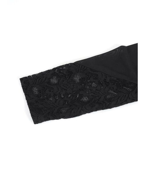 :ETHROF(イーサオブ)の「LACE×SHEER STRETCH TOPS(Tシャツ/カットソー・レディース・ブラック/ホワイト・MEDIUM)」の21枚目の写真