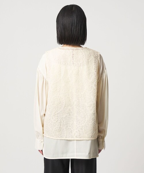 A DAY IN THE LIFE UNITED ARROWS(アデイインザライフユナイテッドアローズ)の「レースベスト+ブラウス ‐セットアイテム‐ <A DAY IN THE LIFE>(ベスト・レディース・オフホワイト/ブラック・FREE)」の20枚目の写真
