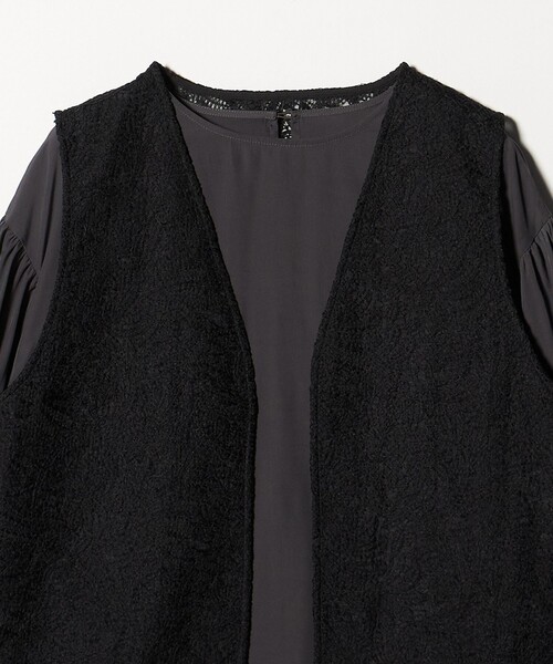 A DAY IN THE LIFE UNITED ARROWS(アデイインザライフユナイテッドアローズ)の「レースベスト+ブラウス ‐セットアイテム‐ <A DAY IN THE LIFE>(ベスト・レディース・オフホワイト/ブラック・FREE)」の22枚目の写真