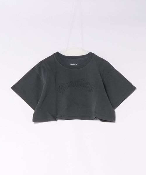 Hurley (ハーレー)の「【Hurley:ハーレー】レディースオーバーサイズクロップドTシャツ OVRSZD EMB OE LOGO CRPD SS TEE(Tシャツ/カットソー・レディース・ブルーグレー/ブラック/カーキブラウン・LARGE/SMALL/MEDIUM)」の2枚目の写真