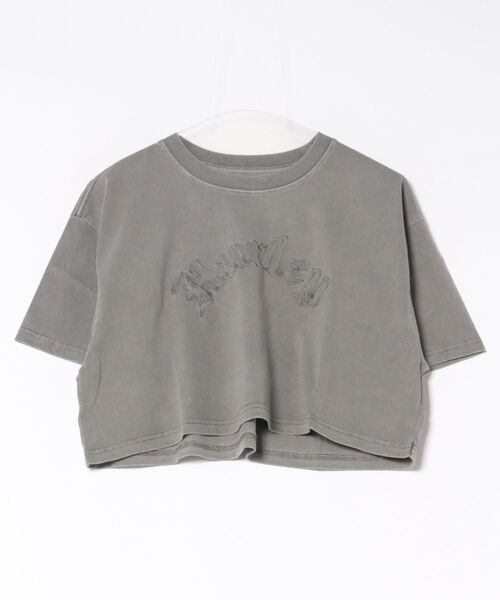 Hurley (ハーレー)の「【Hurley:ハーレー】レディースオーバーサイズクロップドTシャツ OVRSZD EMB OE LOGO CRPD SS TEE(Tシャツ/カットソー・レディース・ブルーグレー/ブラック/カーキブラウン・LARGE/SMALL/MEDIUM)」の3枚目の写真