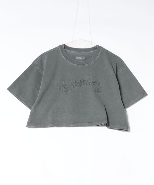 Hurley (ハーレー)の「【Hurley:ハーレー】レディースオーバーサイズクロップドTシャツ OVRSZD EMB OE LOGO CRPD SS TEE(Tシャツ/カットソー・レディース・ブルーグレー/ブラック/カーキブラウン・LARGE/SMALL/MEDIUM)」の5枚目の写真