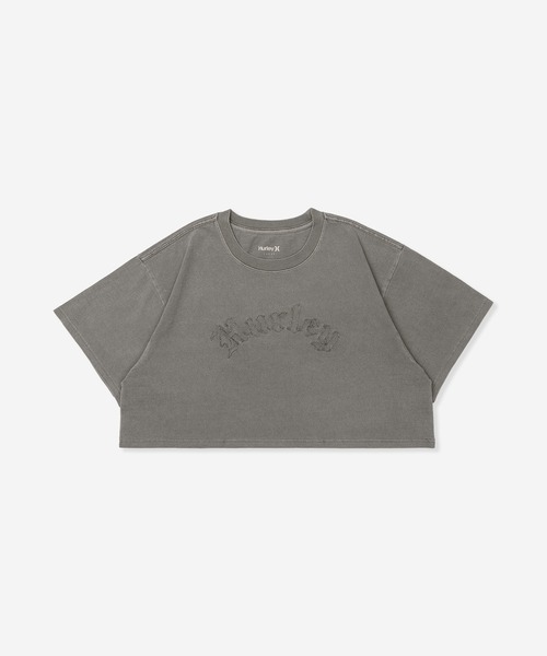Hurley (ハーレー)の「【Hurley:ハーレー】レディースオーバーサイズクロップドTシャツ OVRSZD EMB OE LOGO CRPD SS TEE(Tシャツ/カットソー・レディース・ブルーグレー/ブラック/カーキブラウン・LARGE/SMALL/MEDIUM)」の17枚目の写真