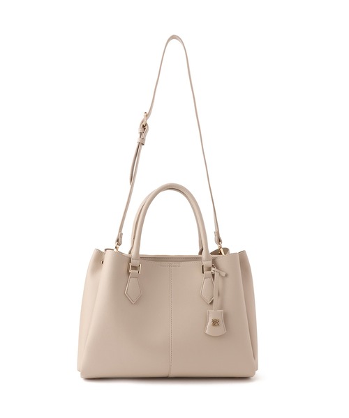 VIS（ビス）の「【COHINA×VIS】チャーム付き2WAYトートバッグ/A4対応・軽量（トートバッグ・レディース・ベージュ/キナリ/ブラック・FREE）」の20枚目の写真