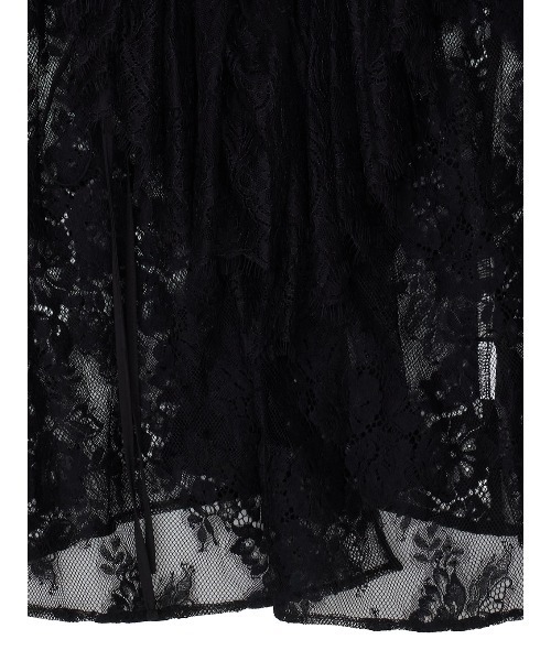 Ameri(アメリ)の「2WAY LACE RAFFLE BLOUSE(シャツ/ブラウス・レディース・ブラック/アイボリー/イエロー・FREE)」の14枚目の写真