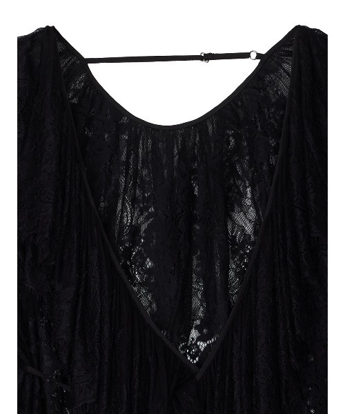 Ameri(アメリ)の「2WAY LACE RAFFLE BLOUSE(シャツ/ブラウス・レディース・ブラック/アイボリー/イエロー・FREE)」の16枚目の写真