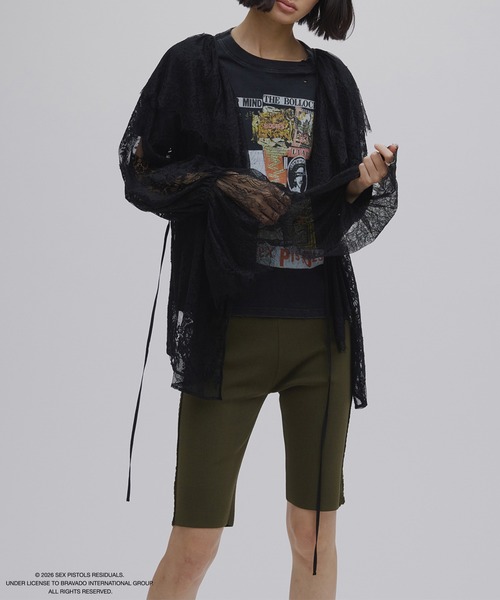 Ameri(アメリ)の「2WAY LACE RAFFLE BLOUSE(シャツ/ブラウス・レディース・ブラック/アイボリー/イエロー・FREE)」の22枚目の写真