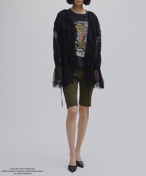 Ameri(アメリ)の「2WAY LACE RAFFLE BLOUSE(シャツ/ブラウス・レディース・ブラック/アイボリー/イエロー・FREE)」の21枚目の写真