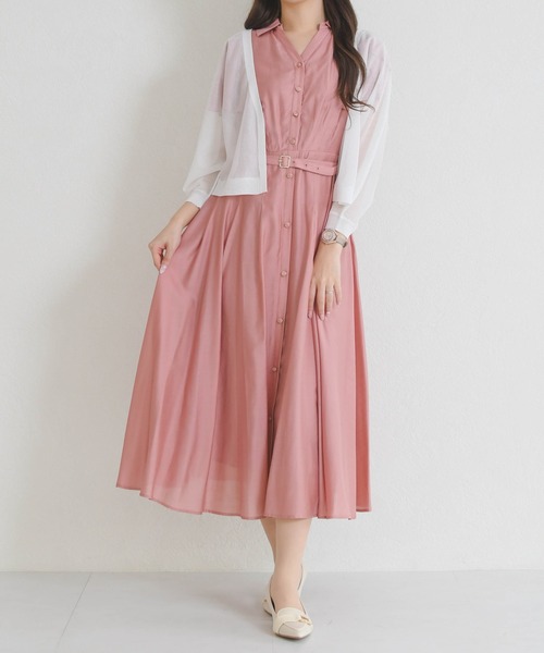 MISCH MASCH（ミッシュマッシュ）の「2026春夏新作 ラメシアーボレロカーディガン（カーディガン/ボレロ・レディース・ピンク/ブルー/ブラック/ホワイト・ﾌﾘ-）」の6枚目の写真
