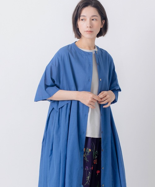 Kelen（ケレン）の「「KELEN / ケレン」リネンライク　コットンワンピース（ワンピース・レディース・ライトグレー/ブラック/ブルー/グリーン・S/M）」の15枚目の写真