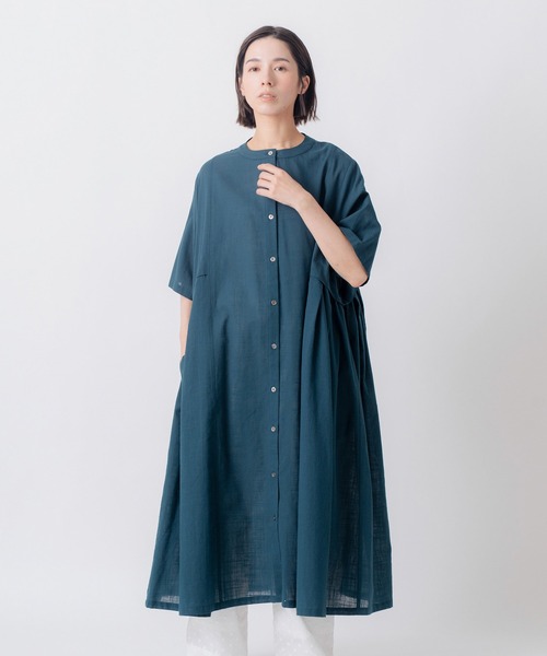 Kelen（ケレン）の「「KELEN / ケレン」リネンライク　コットンワンピース（ワンピース・レディース・ライトグレー/ブラック/ブルー/グリーン・S/M）」の20枚目の写真