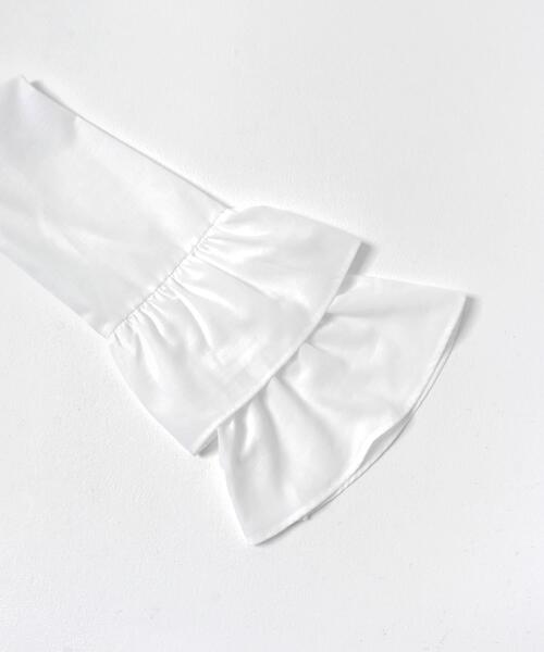 SENSE OF PLACE by URBAN RESEARCH（センスオブプレイスバイアーバンリサーチ）の「ダブルフリルブラウス（シャツ/ブラウス・レディース・オフホワイト/ブラック/ベージュ・ONE）」の19枚目の写真