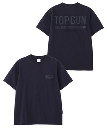 《直営店限定》S/S TOPGUN LEATHER PATCHED T-SHIRT / ショートスリーブ トップガン レザーパッチ Tシャツ / AVIREX / アヴィレックス