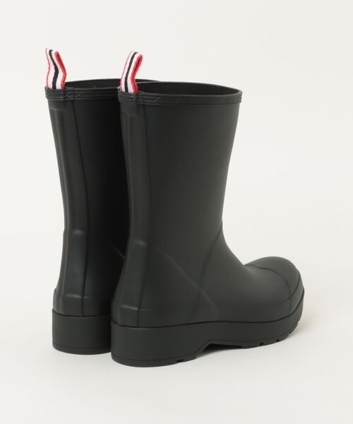 ASBee(アスビー)の「HUNTER ハンター ORIGINAL PLAY BOOT MID【完全防水】レインブーツ(オリジナルプレイブーツミッド) MFS9087RMA BLK ブラック(レインシューズ・メンズ・ブラック・25.0cm/26.0cm/27.0cm/28.0cm)」の2枚目の写真