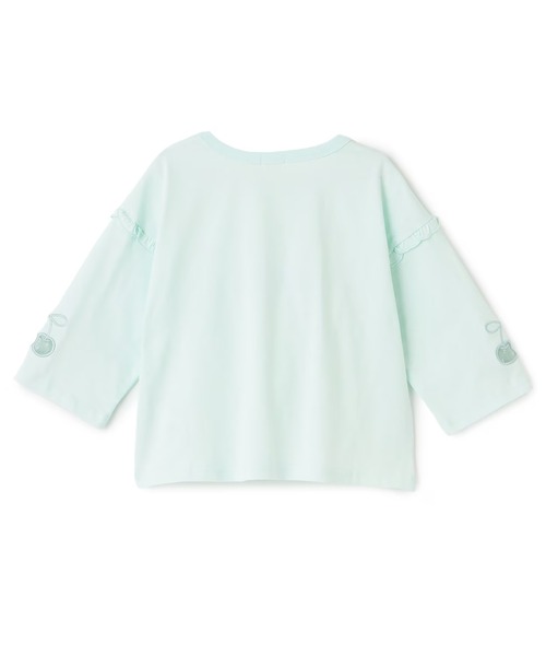 trois lapins kp（トロワラパンケーピー）の「【Trois Lapins】 7分袖Ｔシャツ（Tシャツ/カットソー・キッズ・オフホワイト/ミント・130cm/140cm/150cm/160cm/120cm）」の9枚目の写真