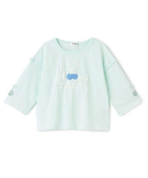 trois lapins kp（トロワラパンケーピー）の「【Trois Lapins】 7分袖Ｔシャツ（Tシャツ/カットソー・キッズ・オフホワイト/ミント・130cm/140cm/150cm/160cm/120cm）」の16枚目の写真