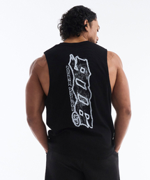 HDEX（エイチデックス）の「クリア916バックロゴスリーブレス（ブラック）（Tシャツ/カットソー）」
