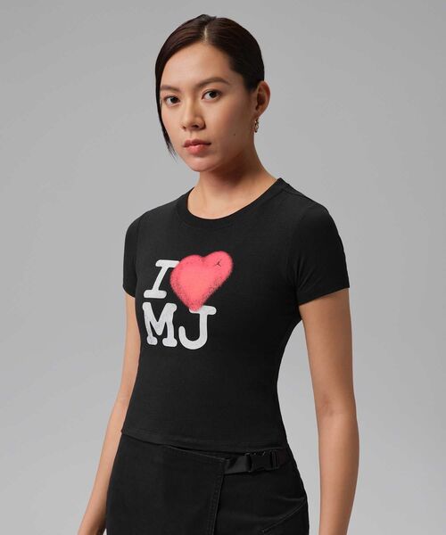 JORDAN BRAND(ジョーダンブランド)の「ジョーダン フライト ウィメンズ グラフィック Tシャツ / Jordan Flight Women's Graphic T-Shirt IR0771-010 Black(Tシャツ/カットソー・レディース・ブラック・XS/XL/S/M/L)」の13枚目の写真