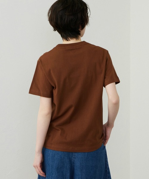 Lee(リー)の「Lee/リー ロゴプリントハーフスリーブTシャツ(Tシャツ/カットソー・レディース・ブラウン/ホワイト/アイボリー/ブルー/イエロー/ブラック/グレー/レッド・SMALL/MEDIUM)」の13枚目の写真