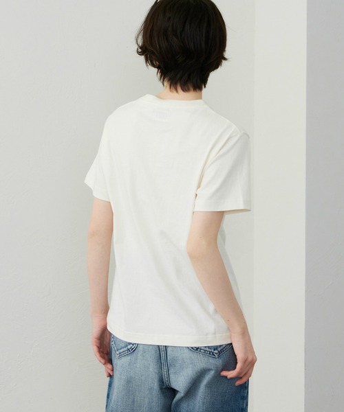 Lee(リー)の「Lee/リー ロゴプリントハーフスリーブTシャツ(Tシャツ/カットソー・レディース・ブラウン/ホワイト/アイボリー/ブルー/イエロー/ブラック/グレー/レッド・SMALL/MEDIUM)」の21枚目の写真