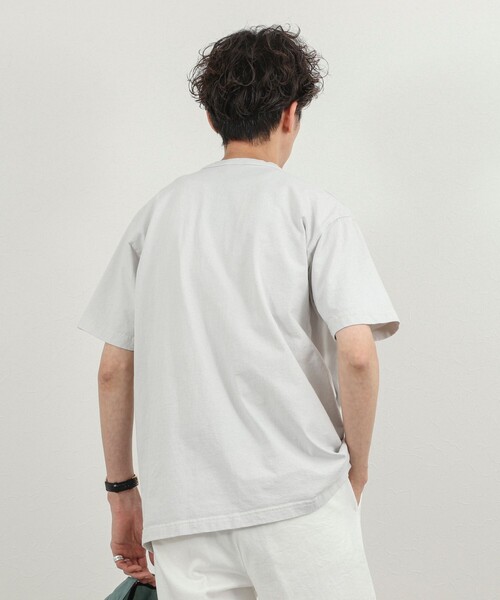 NOLLEY’S（ノーリーズ）の「別注 ナマケモノ プリントTシャツ 26SS（Tシャツ/カットソー・メンズ・ネイビー/ホワイト/ライトグレー・S/M/L）」の6枚目の写真