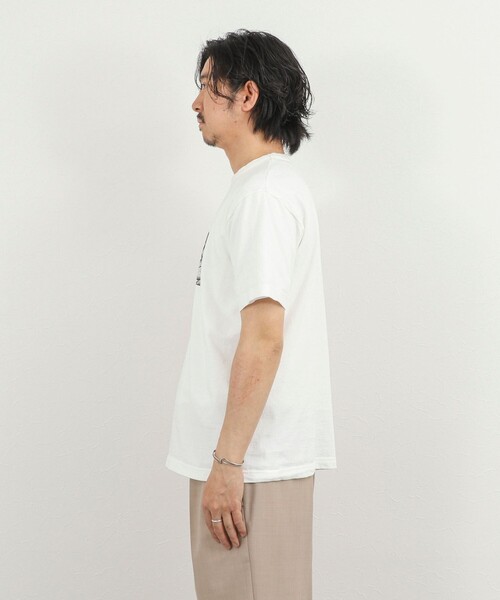 NOLLEY’S（ノーリーズ）の「別注 ナマケモノ プリントTシャツ 26SS（Tシャツ/カットソー・メンズ・ネイビー/ホワイト/ライトグレー・S/M/L）」の14枚目の写真