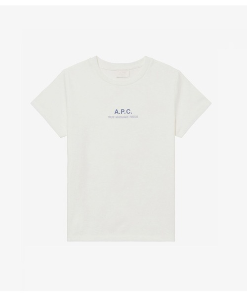 A.P.C.(アーペーセー)の「T-SHIRT IMPRIME RUE MADAME F(Tシャツ/カットソー・レディース・ブラック/ホワイト・M/S/L)」の1枚目の写真