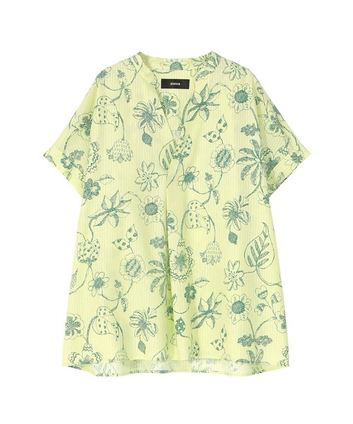 ZUCCa(ズッカ)の「DRAWING FLOWER PRINT / シャツ(シャツ/ブラウス・レディース・イエロー・M size)」の3枚目の写真