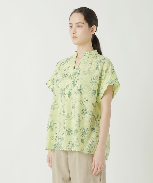 ZUCCa(ズッカ)の「DRAWING FLOWER PRINT / シャツ(シャツ/ブラウス・レディース・イエロー・M size)」の7枚目の写真