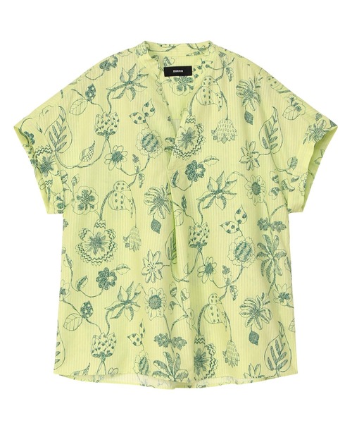 ZUCCa(ズッカ)の「DRAWING FLOWER PRINT / シャツ(シャツ/ブラウス・レディース・イエロー・M size)」の4枚目の写真