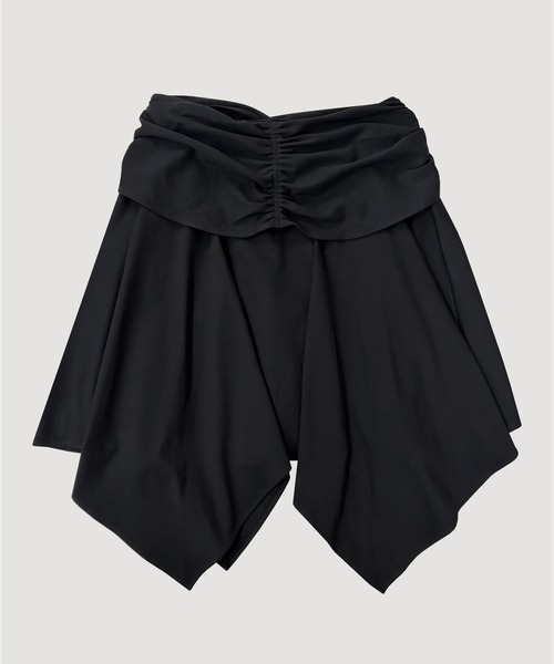 VIAVANDA（ヴィアヴァンダ）の「ASYMMETRIC DRAPE SKIRT（スカート・レディース・グレー/ブラック・FREE）」の11枚目の写真