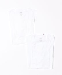 【LEVI'S/リーバイス】【裾レッドタブ付】2枚組 無地Tシャツ クルーネック 2Pパック コットン100% 綿100%