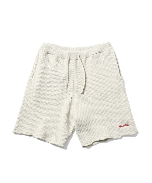 LFYT(エルエフワイティー)の「LFYT ラファイエット - RAVEN PATTERN SUMMER KNIT SHORTS サマーニットショーツ LS261301(その他パンツ・メンズ・ネイビー/アイボリー・LARGE/X-LARGE)」の2枚目の写真