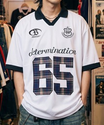 JUNGLE STORM（ジャングルストーム）の「【82】チェック/カモフラ/レオパード/ストライプ/ナンバリング ユニフォームデザイン Tシャツ/ゲームシャツ/ユニセックス/レディース/メンズ（Tシャツ/カットソー）」