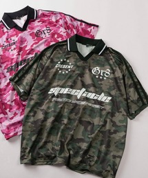 SlashDate（スラッシュデイト）の「【82】チェック カモフラ レオパード ストライプ ナンバリング ユニフォームデザイン Tシャツ ゲームシャツ ユニセックス レディース メンズ（Tシャツ/カットソー）」